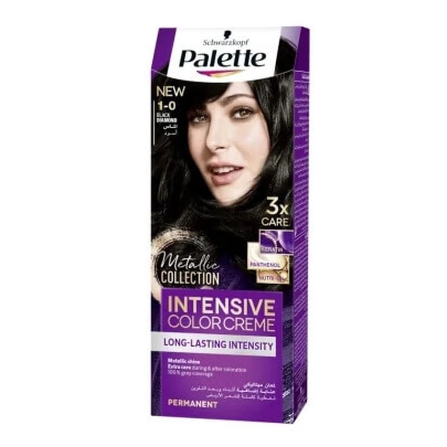 Schwarzkopf Palette, Краска для волос Интенсивная 1-0, черная, 1 шт.: цены и характеристики