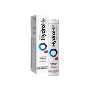 HydroMe Elektrolity Diabetyk со вкусом малины, 24 шипучие таблетки