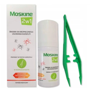 Безпечний засіб від кліщів Moskine 2-в-1 з пінцетом, 9 мл