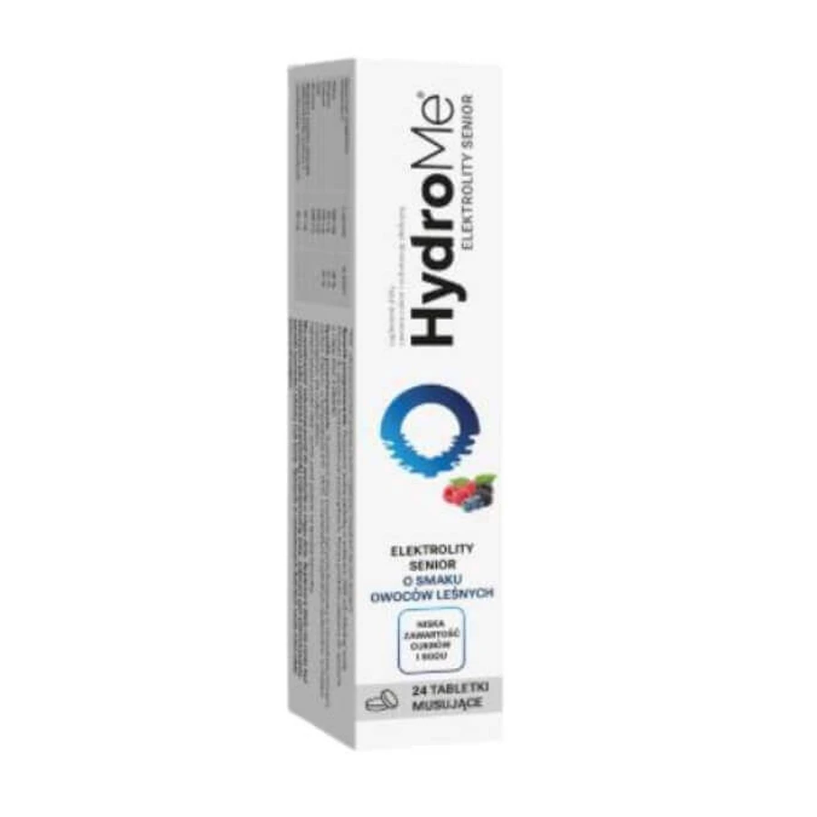 HydroMe Electrolytes Senior, со вкусом лесных фруктов, 24 шипучие таблетки: цены и характеристики
