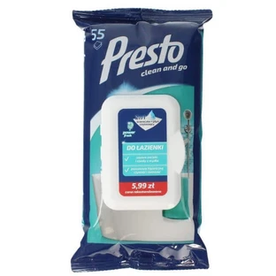 Presto, Салфетки для ванной комнаты, 55 шт.