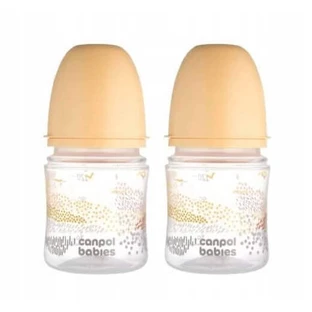 Canpol Babies EasyStart Пляшечка проти кольок 0 м + 120 мл, 2 штуки, Canpol Babies EasyStart Пляшечка проти кольок 0 м + 120 мл, 2 штуки
