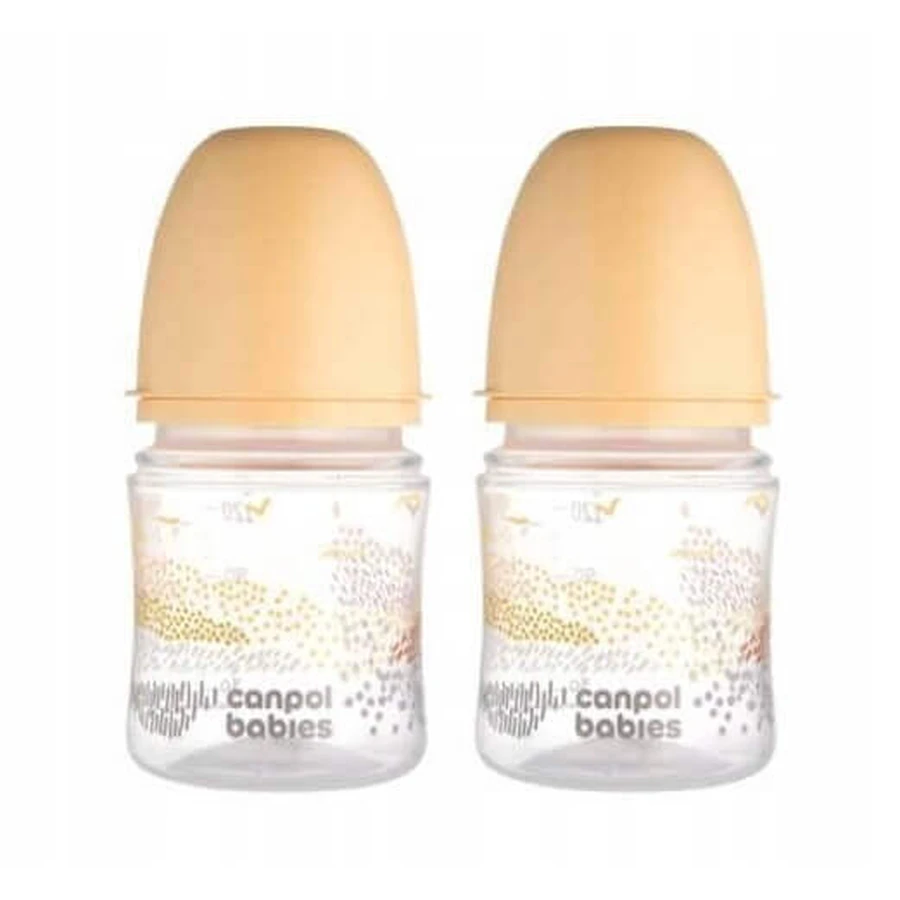 Canpol Babies EasyStart Пляшечка проти кольок 0 м + 120 мл, 2 штуки, Canpol Babies EasyStart Пляшечка проти кольок 0 м + 120 мл, 2 штуки: ціни та характеристики