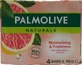 Palmolive, Увлажняющее и свежее брусковое мыло, 4 x 90 г