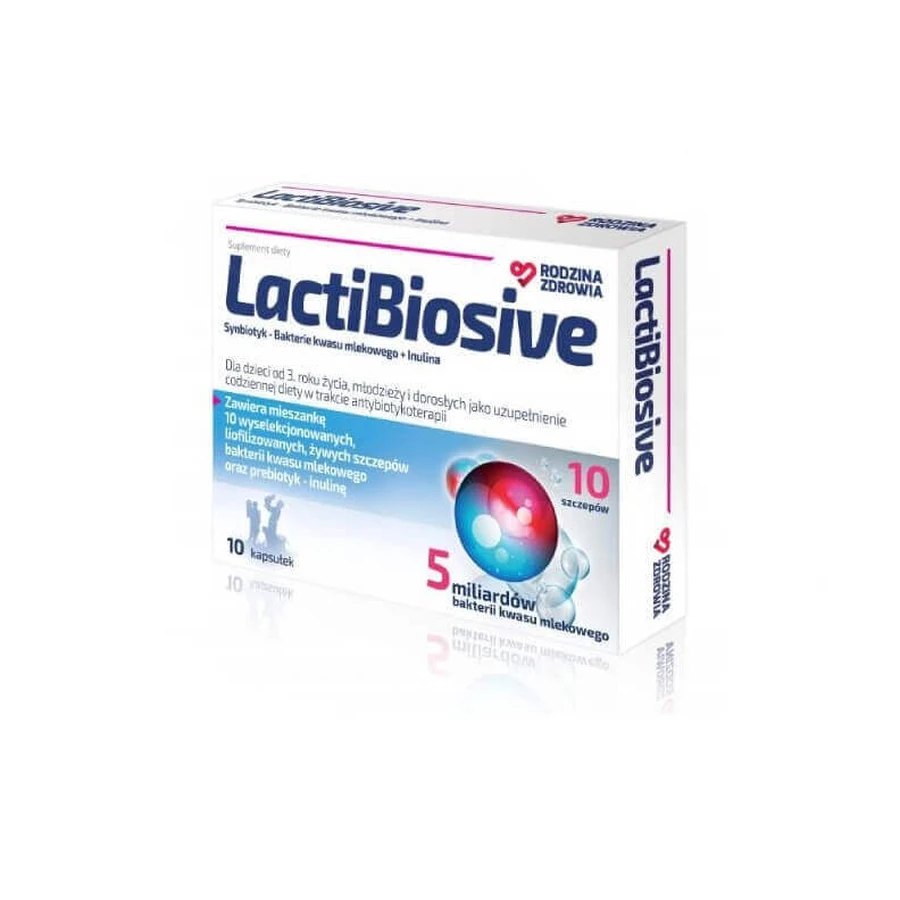 Здоров'я сім'ї, LactiBiosive, 10 капсул: ціни та характеристики