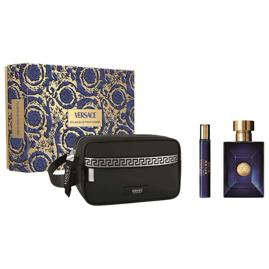 Versace Pour Homme Dylan Blue Set Туалетная вода, 100 мл + Туалетная вода, 10 мл + Косметичка: цены и характеристики