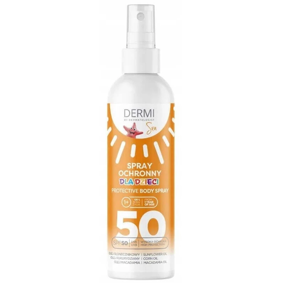 Dermi Спрей сонцезахисний для дітей захисний SPF 50, 125 мл: ціни та характеристики
