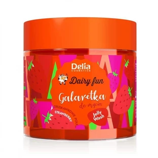 Желе для мытья тела Delia Dairy Fun "Земляничное поле", 250 мл