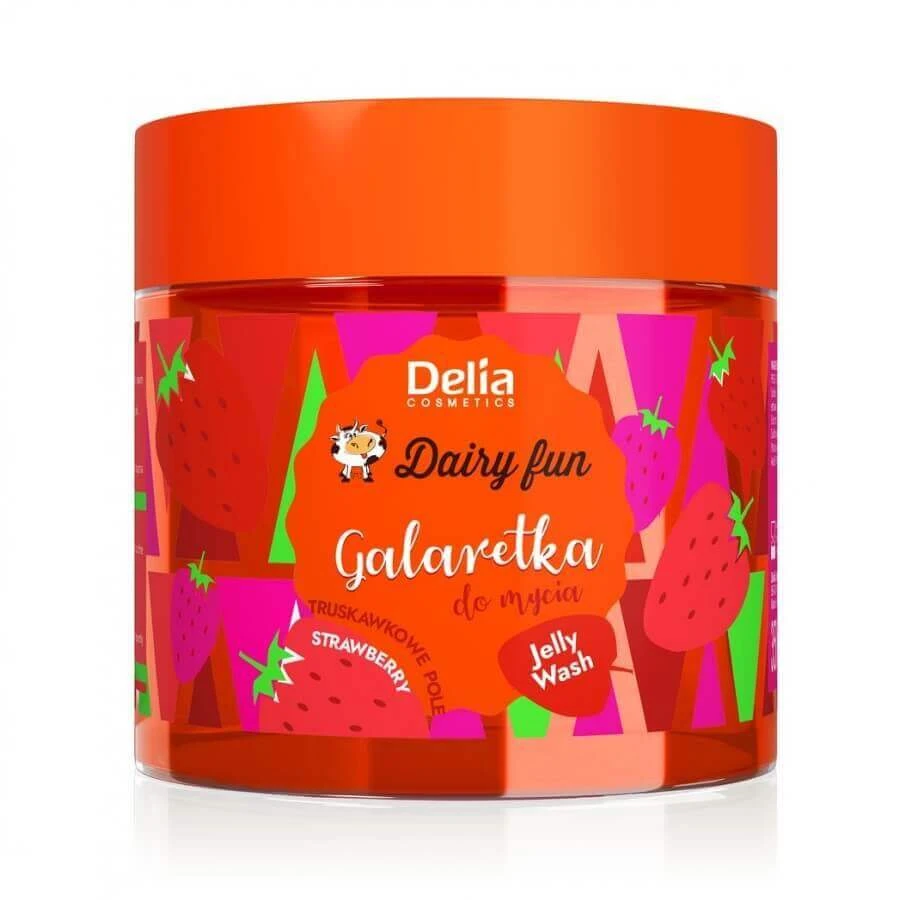 Желе для душу Delia Dairy Fun Полуничне поле, 250 мл: ціни та характеристики