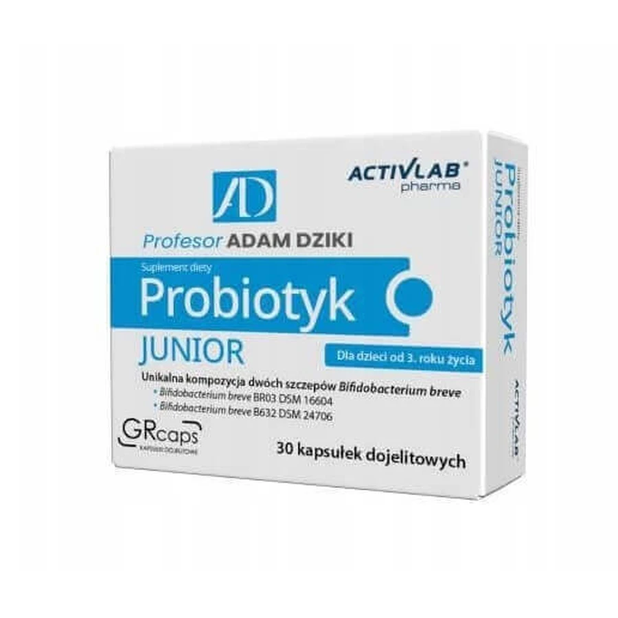 Пробіотик ActivLab Pharma Пробіотик молодшого професора Адама Уайльда, 30 капсул: ціни та характеристики