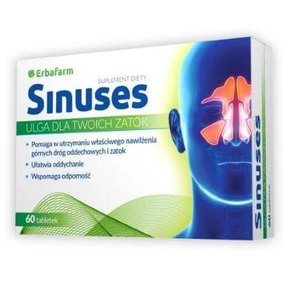 Синусит Sinuses таблетки №60: цены и характеристики