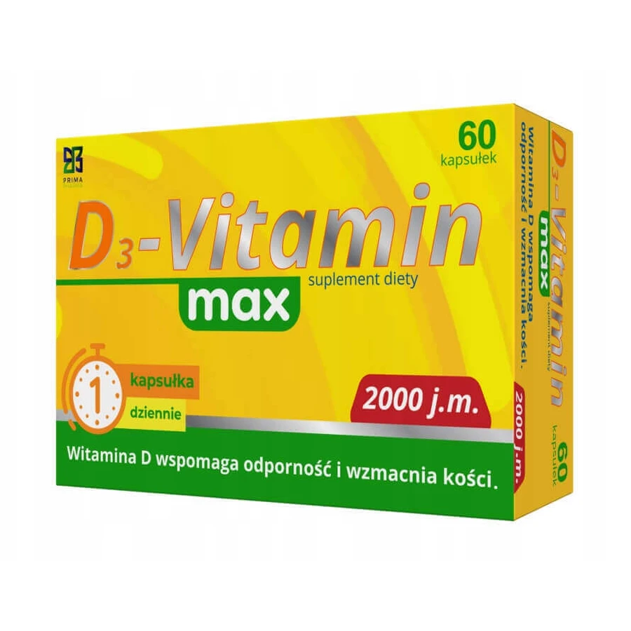 D3-Вітамін Макс, 60 капсул: ціни та характеристики