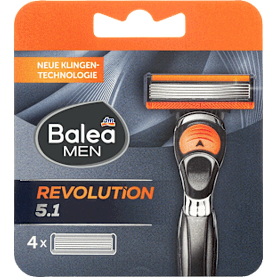 Леза для гоління Balea MEN, Revolution 5.1, 4 шт.: ціни та характеристики
