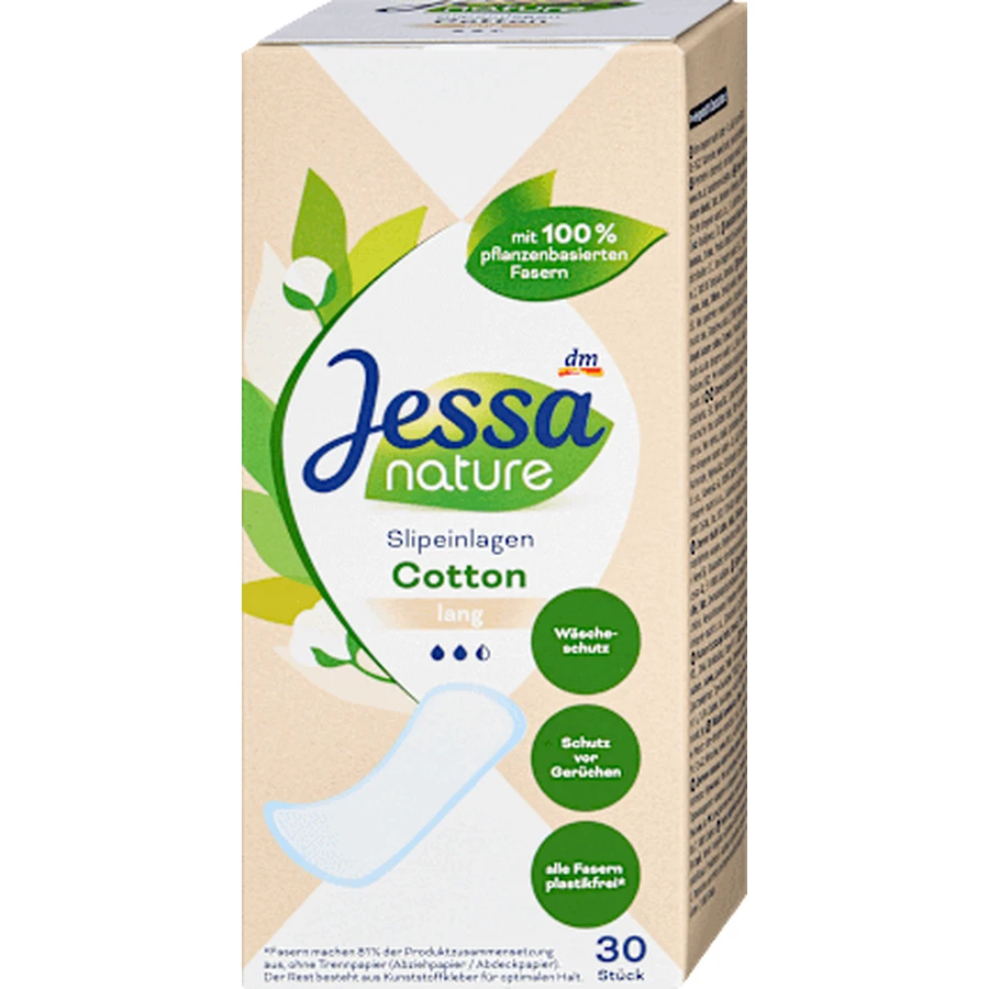 Щоденні довгі поглинаючі прокладки Jessa nature, 30 шт.: ціни та характеристики