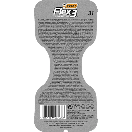 Бритва BIC Flex3 Sensitive, 3 штуки: цены и характеристики