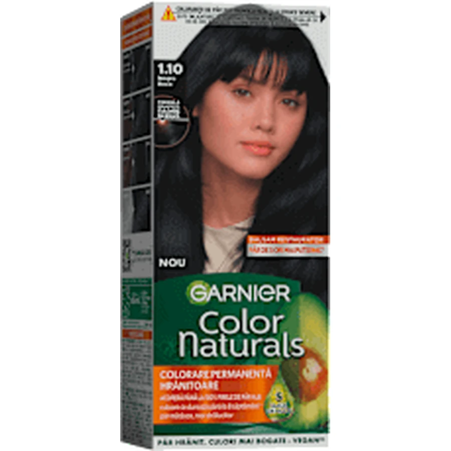 GARNIER Colour naturals Перманентна фарба для волосся 1.10 Холодний чорний, 1 шт.: ціни та характеристики