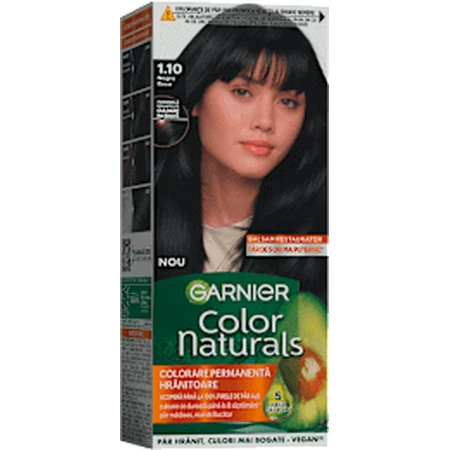 GARNIER Colour naturals Перманентна фарба для волосся 1.10 Холодний чорний, 1 шт.: ціни та характеристики