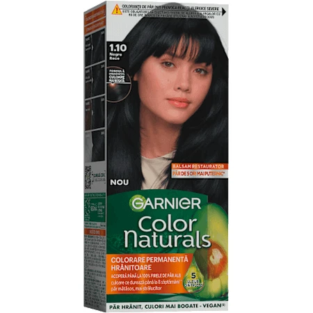GARNIER Colour naturals Перманентна фарба для волосся 1.10 Холодний чорний, 1 шт.: ціни та характеристики