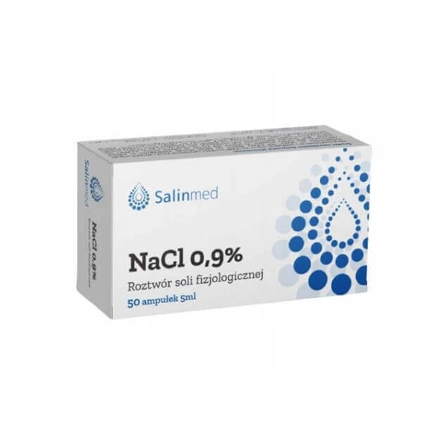 Salinmed Физиологический раствор NaCl 0,9 % в ампулах по 5 мл №50: цены и характеристики