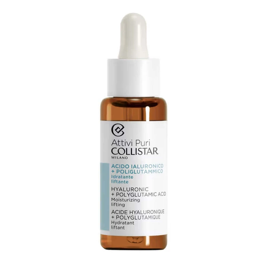 Collistar Attivi Puri Hyaluronic + Polyglutamic Ліфтингова сироватка для обличчя з гіалуроновою кислотою та поліглутаміновою кислотою, 30 мл: ціни та характеристики