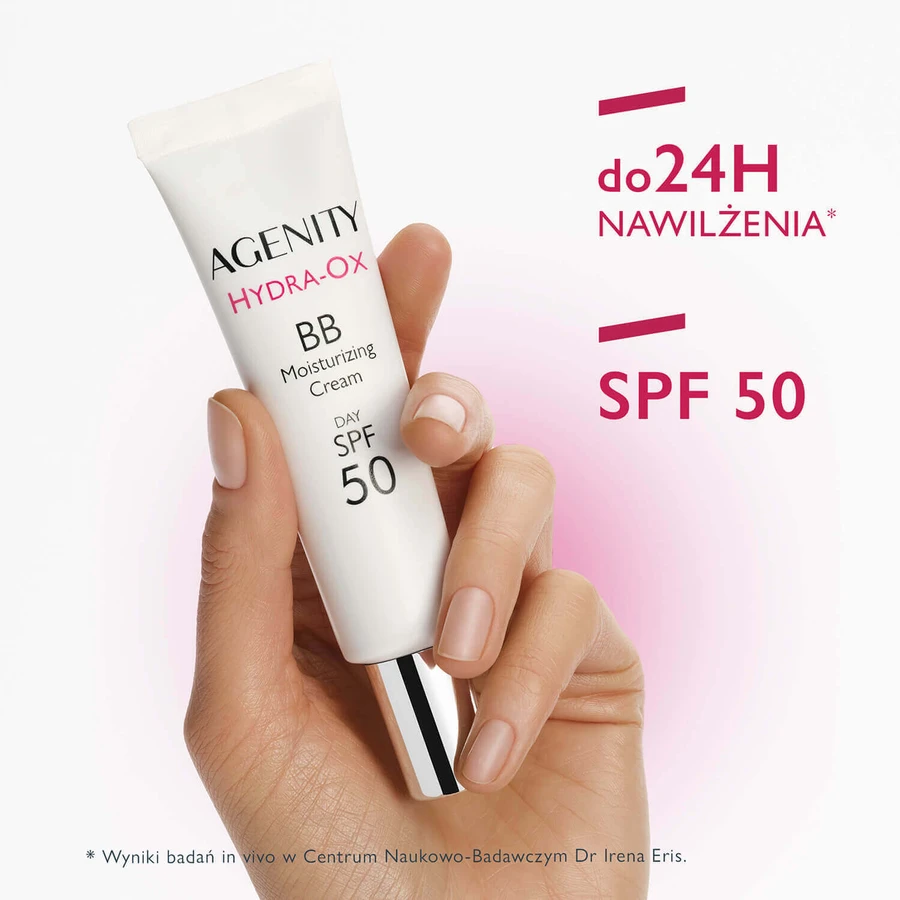 Agenity Hydra-Ox, зволожуючий BB-крем, SPF 50, відтінок 20 середньо-бежевий, 30 мл + міцелярний гель для вмивання, 40 мл безкоштовно: ціни та характеристики