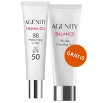 Agenity Hydra-Ox, зволожуючий BB-крем, SPF 50, відтінок 20 середньо-бежевий, 30 мл + міцелярний гель для вмивання, 40 мл безкоштовно: ціни та характеристики