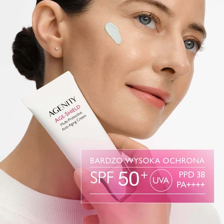 Agenity Age-Shield, Мультизахисний антивіковий крем, SPF 50, 50 мл + міцелярний гель для вмивання, 40 мл безкоштовно: ціни та характеристики