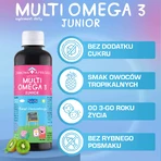 MultiOmega 3 Junior, жидкость для детей старше 3 лет, со вкусом тропических фруктов, 250 мл + Витаминный леденец Свинка Пеппа без сахара, со вкусом клубники, с 3 лет, 8 г бесплатно: цены и характеристики