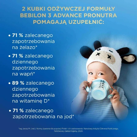 Набор Bebilon Advance Pronutra 3 Junior, питательная молочная смесь, после 1 года, 3 x 1000 г + Mustela, рюкзак и Bebilon Junior для питья, 2 x 200 мл бесплатно: цены и характеристики