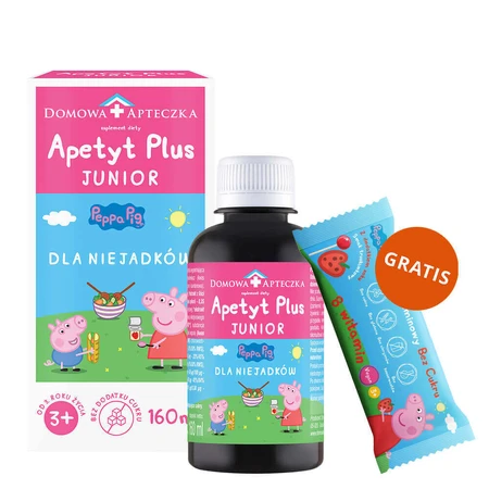 Appetite Plus Junior Peppa Pig, от 3 лет, 160 мл + Витаминный леденец Peppa Pig без сахара, со вкусом клубники, 8 г бесплатно: цены и характеристики