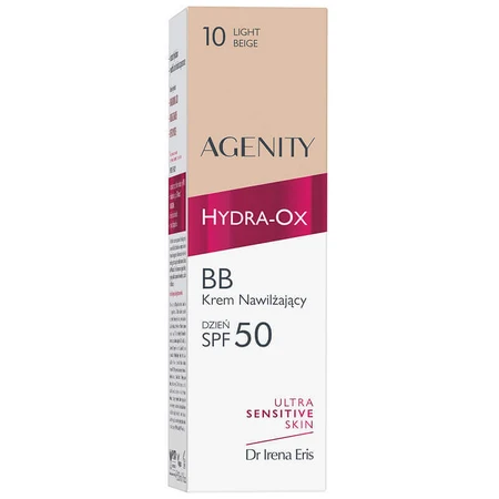 Agenity Hydra-Ox, зволожуючий BB-крем, SPF 50, відтінок 10 світло-бежевий, 30 мл + міцелярний гель для вмивання, 40 мл безкоштовно: ціни та характеристики
