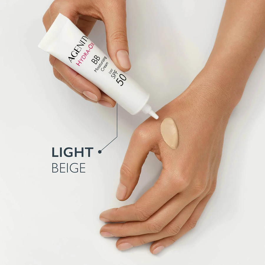 Agenity Hydra-Ox, зволожуючий BB-крем, SPF 50, відтінок 10 світло-бежевий, 30 мл + міцелярний гель для вмивання, 40 мл безкоштовно: ціни та характеристики