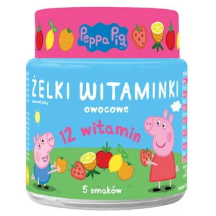 Желе Свинка Пеппа Витаминное, фруктовый вкус, от 3 лет, 60 шт + Леденец Свинка Пеппа Витаминное без сахара, клубничный вкус, от 3 лет, 8 г бесплатно