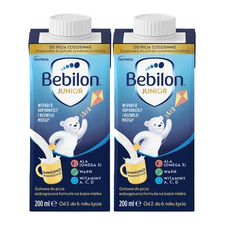 Набор Bebilon Advance Pronutra 5 Junior, питательная молочная смесь, для дошкольника, 3 x 1000 г + Mustela, рюкзак и напиток Bebilon Junior, 2 x 200 мл бесплатно: цены и характеристики