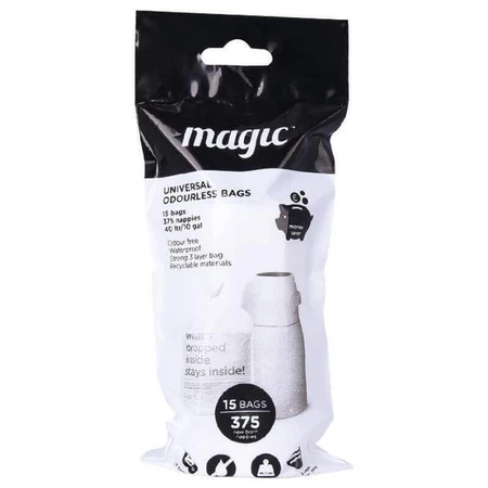 Magic, 3-шарові мішки для використаних підгузків, 15 штук: ціни та характеристики