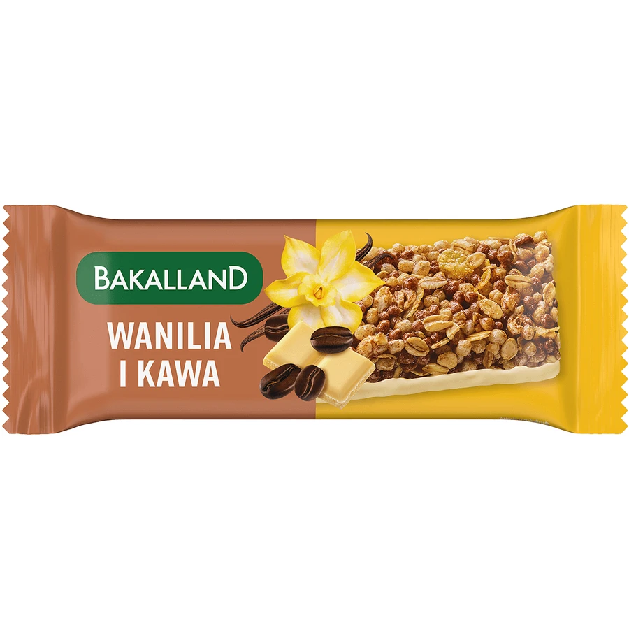 Bakalland BA! Злаковый батончик, ваниль и кофе, 38 г: цены и характеристики