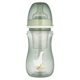 Canpol Babies EasyStart, антиколиковая, бутылочка с широким горлом, Гусь, с 3 месяцев, 240 мл + контейнер для молока