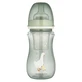 Canpol Babies EasyStart, пляшечка з широким горлом, від 3 місяців, гусяча, 240 мл + контейнер для молока