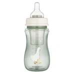Canpol Babies EasyStart, пляшечка з широким горлом, від 3 місяців, гусяча, 240 мл + контейнер для молока: ціни та характеристики