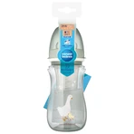 Canpol Babies EasyStart, пляшечка з широким горлом, від 3 місяців, гусяча, 240 мл + контейнер для молока: ціни та характеристики