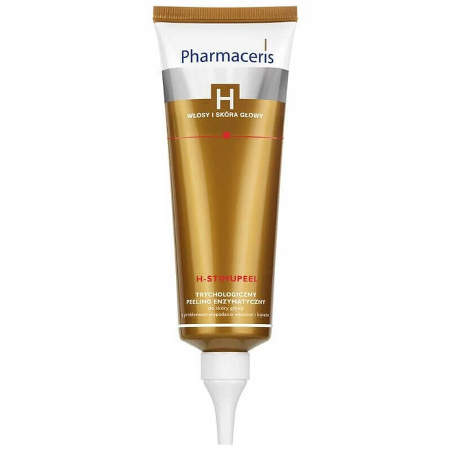 Pharmaceris H-Stimupeel, трихологічний ферментний скраб для шкіри голови, 125 мл: ціни та характеристики