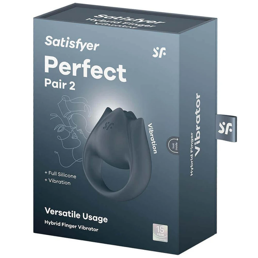 Satisfyer Perfect Pair 2, виброкольцо для пар, серый: цены и характеристики