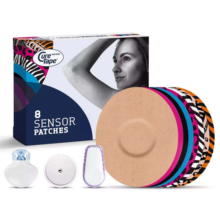 Сенсорные пластыри CureTape, сенсорные пластыри CGM для мониторинга уровня глюкозы, микс цветов, 8 штук: цены и характеристики