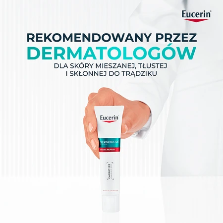 Eucerin DermoPure Clinical Hydra Repair, заспокійливий крем для шкіри, схильної до акне, 40 мл: ціни та характеристики