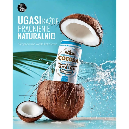Diet-Food Cocosa Natural Water, кокосова вода, негазована, 330 мл: ціни та характеристики
