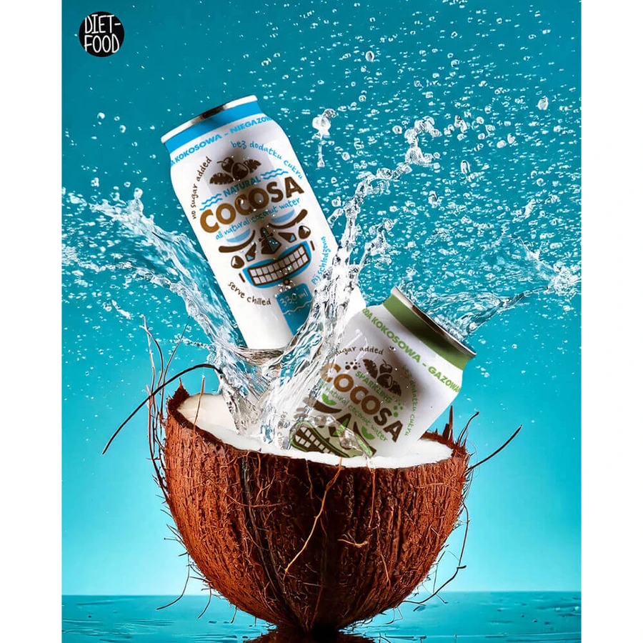 Diet-Food Cocosa Natural Water, кокосова вода, негазована, 330 мл: ціни та характеристики