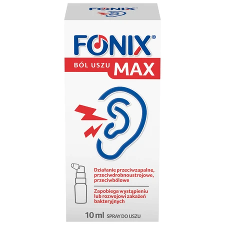 Fonix Earache Max, спрей, 10 мл: цены и характеристики