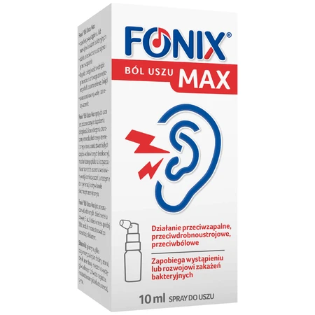 Fonix Earache Max, спрей, 10 мл: цены и характеристики