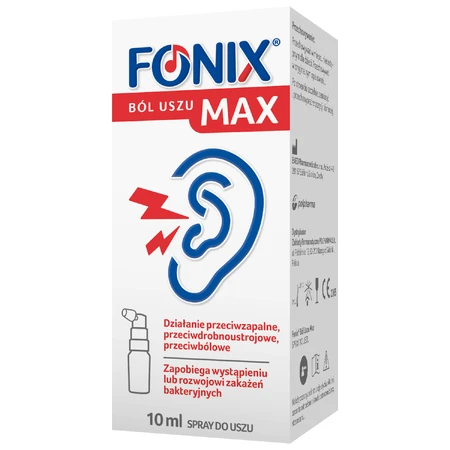 Fonix Earache Max, спрей, 10 мл: цены и характеристики
