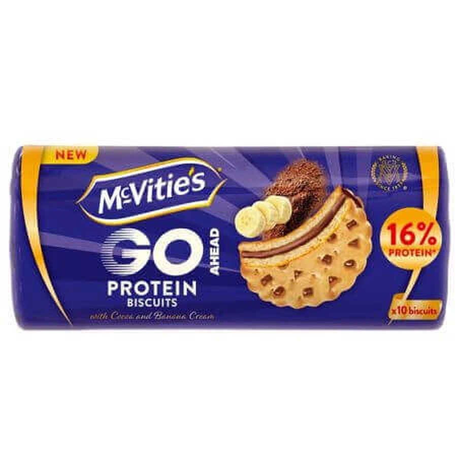 Протеиновое печенье с какао-кремом и бананом Go Protein, 280 г, McVitie's: цены и характеристики